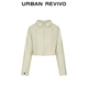 UR2025 summer new women's clothing fashionable casual loose versatile short lapel jacket UID150003 Khaki XS
