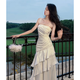 
Ono seven-day niche light luxury pure desire suspender dress adult gift fish tail birthday dress fairy summer vacation beach long skirt apricot color recommended over 160cm L recommended 100-110Jin [Jin equals 0.5 kg]