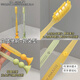 Baixi long-head toothbrush 4 extended brush head bottom suction cup fine soft hair men and women household mouth protection cleaning couple style