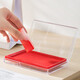 Deli (deli) Plataforma de impresión roja Plataforma de impresión a base de aceite Gran tamaño [secado rápido] Caja de tinta de tinta secado instantáneos Contabilidad financiera de secado rápido Black Sello Black Press Handprint Supplies Office Supplies Red Impresión Plataforma-9864