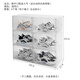Magnetic hard plastic transparent shoe box side-opening high-top aj shoe cabinet storage box anti-oxidation large-capacity moisture-proof shoe rack side-opening transparent white large thickened 1 piece