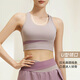 
Victoria Traveler Yoga Suit Women's Running Sports Set Summer Pilates Training Fitness Suit Bra Shorts Two-piece Set Purple L