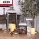 Candlestick Candlelight Dîner Europe Europe simple en acier inoxydable clair Luxur