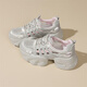 Daphne Mesh Schuhe für Frauen im Sommer atmungsaktiven Papa Schuhen lässig vielseitige Sport im Freien im Freien 2025 neuer Stil Pink 37 (235 mm) Standardcode
