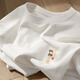 La Hailan Home Hla gleich 2025 Sommer-Kurzärmlern-T-Shirt Ins Trendy Marke Lose Round Neck Paare [3895-Wasp White Picture] Black M _ Geeignet für das Tragen innerhalb von 100 Jin [Jin gleich 0,5 kg]