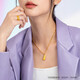 Zhou Shengsheng Feder Gold Anhänger Fuß Gold Anhänger für Frauen ohne Halskette Geburtstagsgeschenk 86820p Preis 2,2g