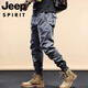 Jeep Spirit2025 Новые повседневные брюки для мужчин летние модные спортивные брюки Новая универсальная горная рабочая одежда Длинные брюки для мужчин 679-хаки 28