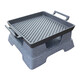Material de aleación de aluminio cuadrado rectangular mariscos redondos big shit staveware estufa de alcohol bandeja para hornear de acero inoxidable multifuncional