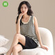 依慕琪纯棉睡衣套装女夏季新款可外穿背心短裤家居服两件套日系ins cke-w6169a L