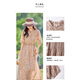 Ehangy Light Luxury Brand Dress для женщин 2025 Лето Новая модная и модная и модная возрастная снижение для похудения Тонкая темпераментная юбка Фундамент Цветок XL