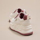 NOSSKISS luxury high-end brand shoes for women 2025 new small height-enhancing thick sole versatile sports and casual white shoes red 37