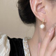Bai Qixin Pearl Earrings, French Retro Earrings, Feminine and High-end Earrings, Versatile Earrings for Girlfriend’s Birthday Gift, French Pearl Earrings, S925 Silver Needle