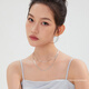 Lukfook Jewelry Cheng Yi's same platinum 950 snake bone chain platinum necklace as a gift, price L04TBPN0020 43cm-7.41g (including labor cost 615 yuan)
