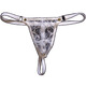 Ttpmer transparentes Mesh Herren-Tanga und Hüft-Showing PP Trendy und Creative Herrenunterwäsche sexy und verführerische T-Shirt White S