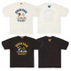 Lee Kids japoneses retro letras inglesas dibujos animados impresos camiseta de algodón de algodón de bambú de manga corta 3890 blanco l