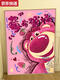
Cartoon cat strawberry bear digital oil painting DIY fill coloring hand-painted raspberry has trouble cartoon acrylic oil color decorative painting qx12593 Highlight pigment + professional oil canvas + multiple brushes +