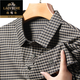 Classic car high-end ice silk short-sleeved T-shirt for men 2025 summer new quick-drying plaid breathable lapel POLO shirt top Short-sleeved 16818 green M 165 suggests 90-120Jin [Jin equals 0.5 kg]