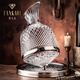 FANKAQI high-end crystal rotating red wine decanter, light luxury glass wine dispenser, wine pourer, high-end flask