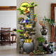 Ihre Sekretärin groß angelegte Landung Rockery Fließende Wasserbrunnen Ornamente eröffnen Geschenk Wohnzimmer Reichtum Feng Shui Wheel Hochbergzirkulation Wasserdekoration 9923 Kleine Trompetenhöhe 108 cm