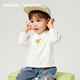 Bala Bala One baby bottoming shirt boys and girls 2025 winter new half turtleneck t-shirt baby off-white 10302 100