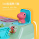 Peek-a-boo Pop-up-Ursache-Wirkungs-Spielzeug, Dinosaurier-Schaltkasten, Knopfkasten, Überraschungsbox, Baby-Puzzle, 1–3 Jahre alt, Dinosaurier-Schaltkasten