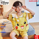Disney Brand High-End-Kinderpyjamas-Jungen Sommer Pure Cotton Thin Cartoon Spider-Man Big Boy Baby Baby Kurzärärmig Kuss offizielles Flaggschiff XY-1047 Iron Man's Code [High 140-150 cm] Alle Größe