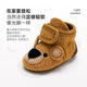 Little Velvet High Top Velcro Bear 0-3 Years Old Infants and Toddlers Pre-Toddler Shoes Cartoon Home Floor Shoes Wool Warmth