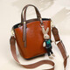 En wie internationale Luxusmarke 2025 Neue Umhängetasche Frauen Crossbody Bag Handtasche Handtasche Echtes Leder großer Kapazitätsschale Retro Brown