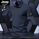 Jeep Spirit American Retro Perlenboden Baumwollmänner Polo. Shirt Solid Color Casual Business Commuter Kurzärärmelte T-Shirt Sommer halbärmelig versteckt (aq new 691) l l (120-140jin [Jin ist gleich 0,5 kg])