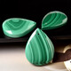 Collier de malachite joyeux PENDANT GREEN DROPE DROP FORME RAPE BIELLEMENT DE CRISTAL BIELLISSE BIELLISSE MEN ET FEMMES G8399