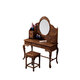 Tiger Master Mahogany Furniture African Chicken Wing Wood (scientific name: African Cliffwood) Solid Wood Dressing Table and Stool Combination Dressing Table Chinese Antique Bedroom Furniture