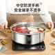 YIYIPAI2025 New Yuanyang Pot Hot Pot Pot Household Induction Cooker Special Shabu Shabu Large Capacity Stainless Steel Hot Pot Basin Soup Pot 304 Upgraded Fish Scale Pattern Yuanyang Pot 30cm