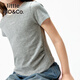little MO/Co. Antibacterial little moco children's clothing 25 new girls' print short-sleeved T-shirt parent-child clothing KBE3TEE038 medium flower gray antibacterial 150 150/72