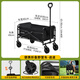 Suncojia Outdoor Camper Folding Cart Camping Car Travel Car Picnic Stall Walking Baby Portable Trailer Pulling Equipment
