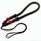 DIY handle rope hand-woven handle pieces lanyard jade slingshot lost rope hand-made toy car lanyard wholesale red round beads 1