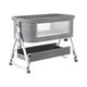 Cuna Cuna removible Portable Baby Cradle Cama Multifunción Multifunción BB Bed Niños recién nacidos Conjunto de lecho grande Morandi Powder + Configuración de fábrica Modelo básico