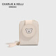 CHARLIE&KELLI brand small c&k bag for women 2025 new card bag cute cartoon 520 gift for girlfriend, cream white