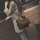 
CALVIAKRIM International Light Luxury Brand 2025 New Fashion Women's Crossbody Bag Large Capacity Versatile Shoulder Bag Bucket Bag Coffee Color