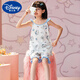 Yihou Kinderpyjamas Mädchen Sommer dünne reine Baumwollschlinge Set Little Girls Falten Stoff Eltern-Kind-Mutter und Tochter Vest Home Anzug Dinosaurier [Lady Sleeve Set] TN-6624 170 Größe 8 (Höhe 85-100 cm)
