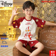 Disney Brand High-End-Kinderpyjamas-Jungen Sommer Pure Cotton Thin Cartoon Spider-Man Big Boy Baby Baby Kurzärärmig Kuss offizielles Flaggschiff XY-1047 Iron Man's Code [High 140-150 cm] Alle Größe