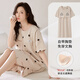 
Summer, baby, show off nightgown for women in summer with breast pads, extra long style to ankle long skirt for delivery, can be worn with a dress with short sleeves pure cotton pajamas X12529 M