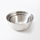 MUJI stainless steel basin tableware household kneading basin vegetable washing basin and basin cooking basin silver L diameter 22*height 9.1cm