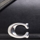 蔻驰（COACH）女包 Bandit 18 专柜款女士牛皮革手提包单肩斜挎包 黑色CD724 LHBLK