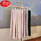 Langsha Modal pajama pants for women in summer thin style simple home can be worn with solid color leggings drooping wide-leg pants 1105 single trousers dry rose pink M 80-100Jin [Jin equals 0.5 kg]