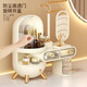 Dressing table cosmetics storage box desktop jewelry all-in-one dustproof sense with mirror dormitory supplies dormitory supplies