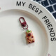 Mignon Kapibala Keychain Pendant Student Schoolbag Cartoon Hanging Ornement Girl Accessoires Accessoires pour le meilleur ami 3 forfaits (modèle aléatoire)