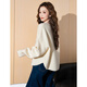 TonLion 2025 autumn and winter women's wool new Chinese style solid color special button sweater