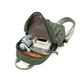 Women's backpack lightweight nylon small schoolbag simple and versatile backpack crossbody bag khaki