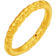 Saturday blessing scroll grass pattern gold ring women's pure gold birthday gift price A0115846 No. 13, about 1.15g