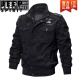 JEEP SPIRIT autumn and winter men's jacket, flight staff jacket, World War II military fan lapel, ejection top, 9930 military green, thin model, M 90-115Jin[Jin equals 0.5 kg] Recommended